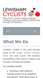 Mobile Screenshot of lewishamcyclists.co.uk